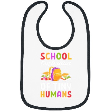 Discover School Custodian Of Tiny Humans Janitor Custodian Bibs