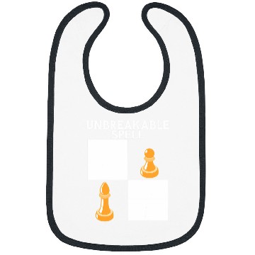 Discover Unbreakable Spell Chess Pawn Bishop Chess Player Board Game Bibs