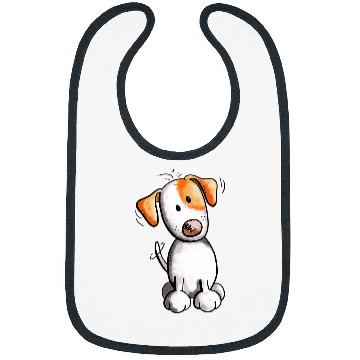 Discover Cute Jack Russell Terrier Drawing Bibs