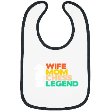 Discover Wife Mom Chess Legend Board Game Player Mother Bibs