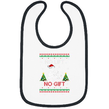 Discover No Lifts No Gifts Ugly Christmas Workout Powerlifting Gym Bibs