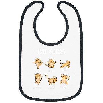 Discover Funny Cat Yoga Bibs