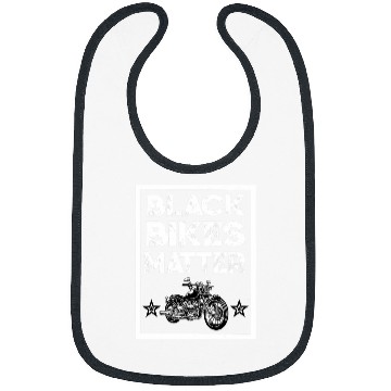 Discover Motorcycle Biker black bikes matter Funny custom bike Bibs