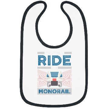 Discover My Other Ride Is A Monorail Design For Train Lovers Bibs