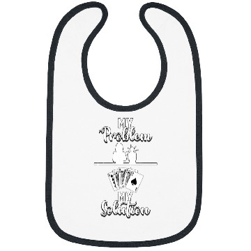 Discover My Problem My Pictogram Mom Pokers Cards Classic Blackjack Bibs