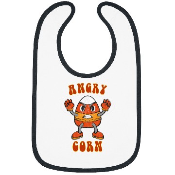 Discover Angry Cranky Candy Corn Halloween Grumpy Moody Corn Monster Bibs