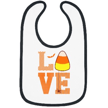 Discover Cute Love Halloween Candy Corn Bibs