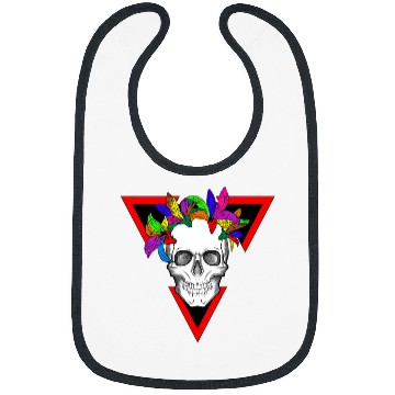 Discover Halloween Skull Candy Bibs
