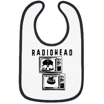Discover Black Skull TV Radiohead Bibs