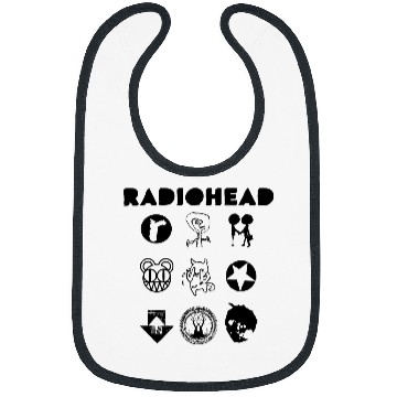 Discover Radiohead Black All Icon Bibs