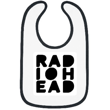 Discover Radiohead Solid White Bibs