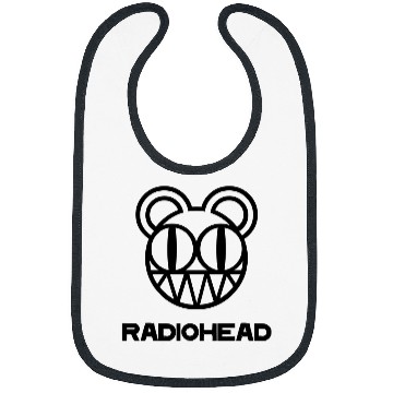 Discover Radiohead Black Smile Head Bibs