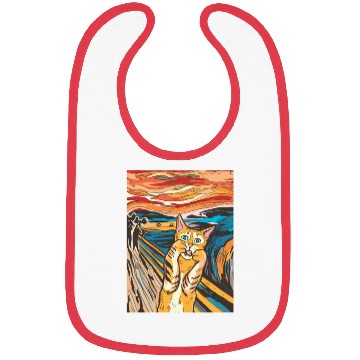 Discover The scream of the cat Bibs