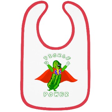 Discover Pickleball Pickle Power Superhero Bibs