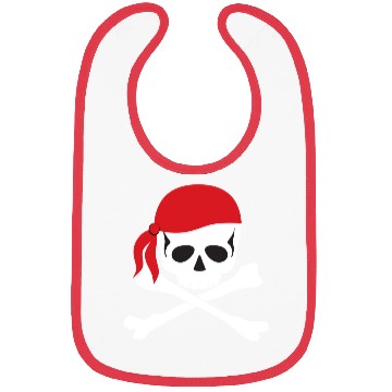 Discover White Skull & Crossbones Bibs