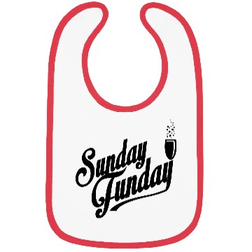Discover I love Sunday Funday Bibs