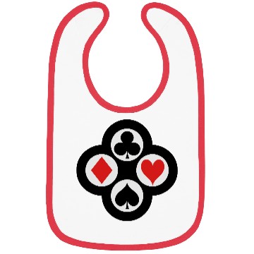 Discover Poker Suits Circle Vector Bibs