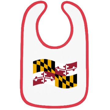 Discover Waving Maryland Flag Bibs