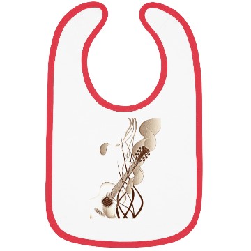 Discover Guitar Art Design Bibs