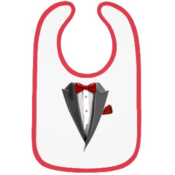 Discover Tuxedo Tie Designs Tux red Bibs