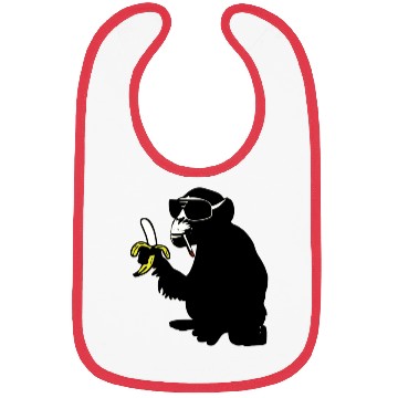 Discover cool smoking monkey Bibs
