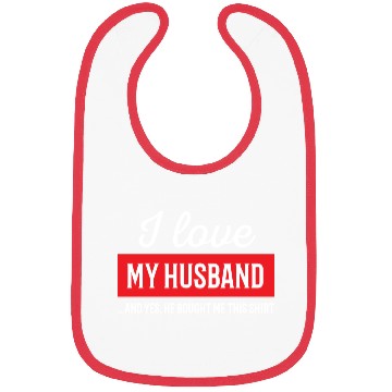 Discover I Love My Husband Bibs