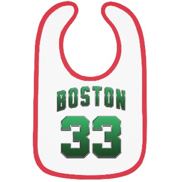 Discover Boston 33 green number Bibs