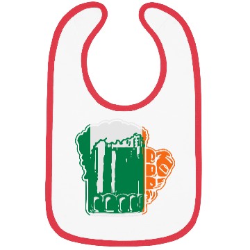 Discover Irish Beer Mug Flag Bibs