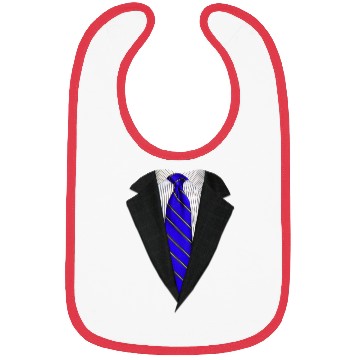 Discover Suit and Neck Tie Real Blue Bibs