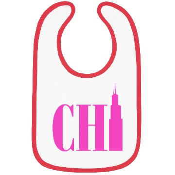 Discover Chicago - Neon Pink Bibs
