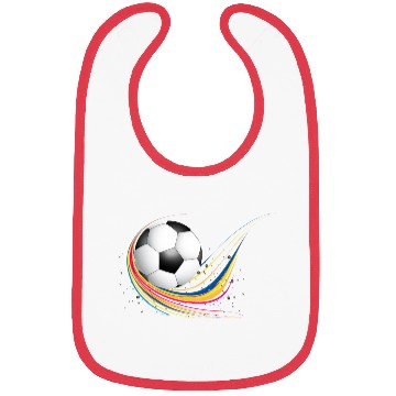Discover Abstract football green colorful wave Bibs
