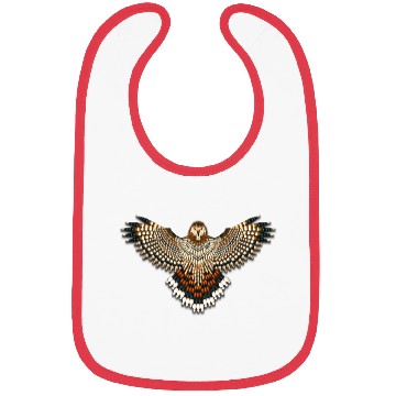 Discover Beaded Red-Tailed Hawk Bibs