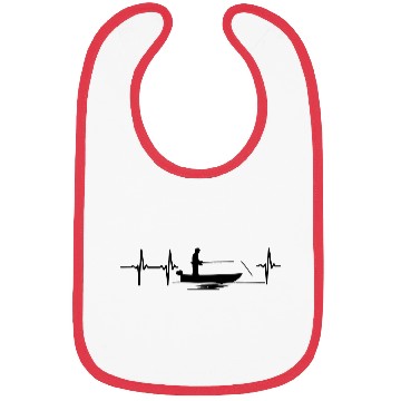 Discover MY HEART BEATS FOR FISHING! Bibs