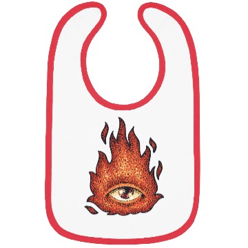Discover Eye in fire creative design Bibs