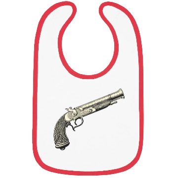 Discover Retro pirates gun design Bibs