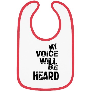 Discover My Voice Will Be Heard Bibs