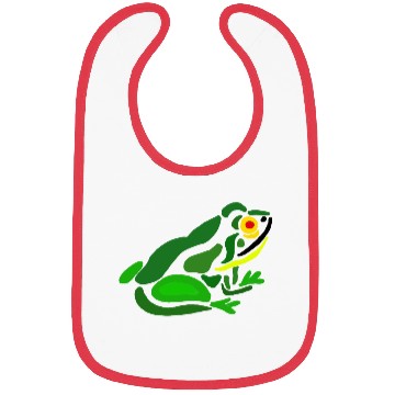 Discover Funky Frog Abstract Art Bibs