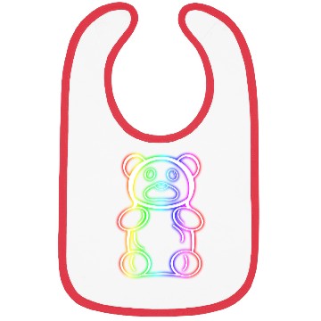Discover Neon Rainbow Gummy Bear Bibs