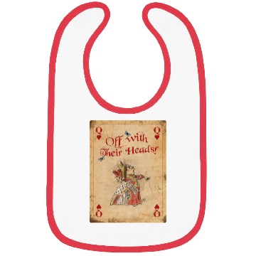Discover Alice in Wonderland The Queen of Hearts Bibs