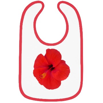 Discover red hibiscus Bibs