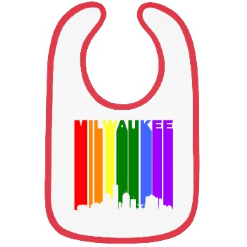 Discover Milwaukee Wisconsin Rainbow LGBT Gay Pride Bibs