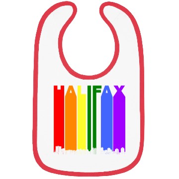 Discover Halifax Nova Scotia Skyline Rainbow Gay Pride Bibs