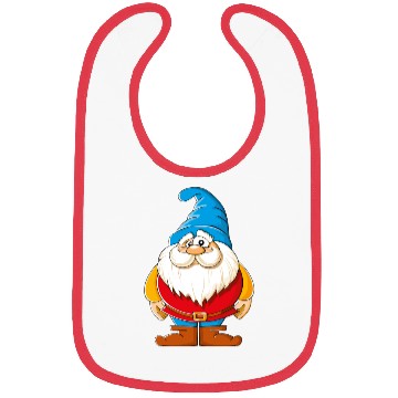 Discover Santa Claus cartoon funny Gnome cool vector image Bibs