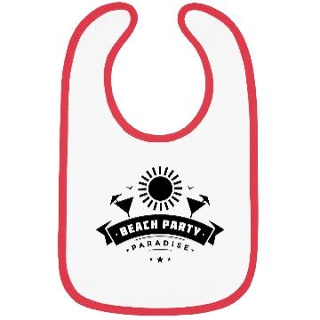 Discover Beach Party Paradise Bibs
