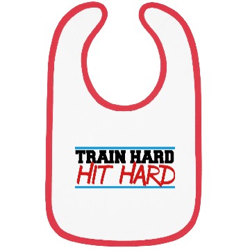 Discover train hard hit hard Bibs