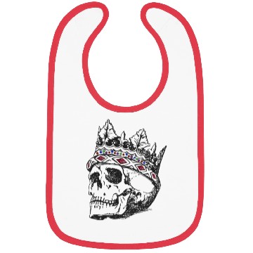 Discover Royal Skull with Gems in Crown Bibs