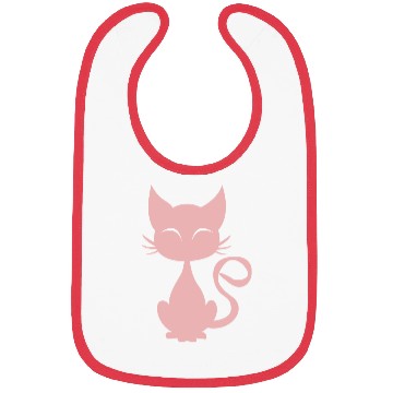 Discover Pink Cat Bibs