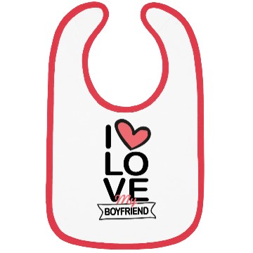 Discover I love my Boyfriend Bibs