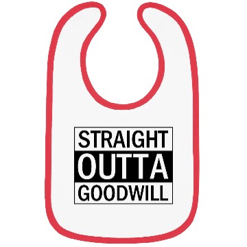 Discover Straight Outta Goodwill (black) Bibs