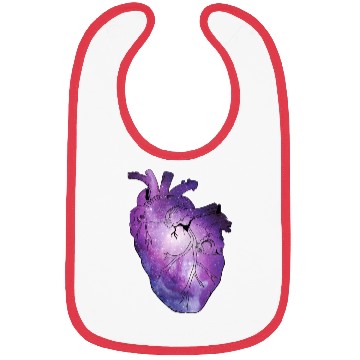 Discover Galaxy Beating Heart Bibs